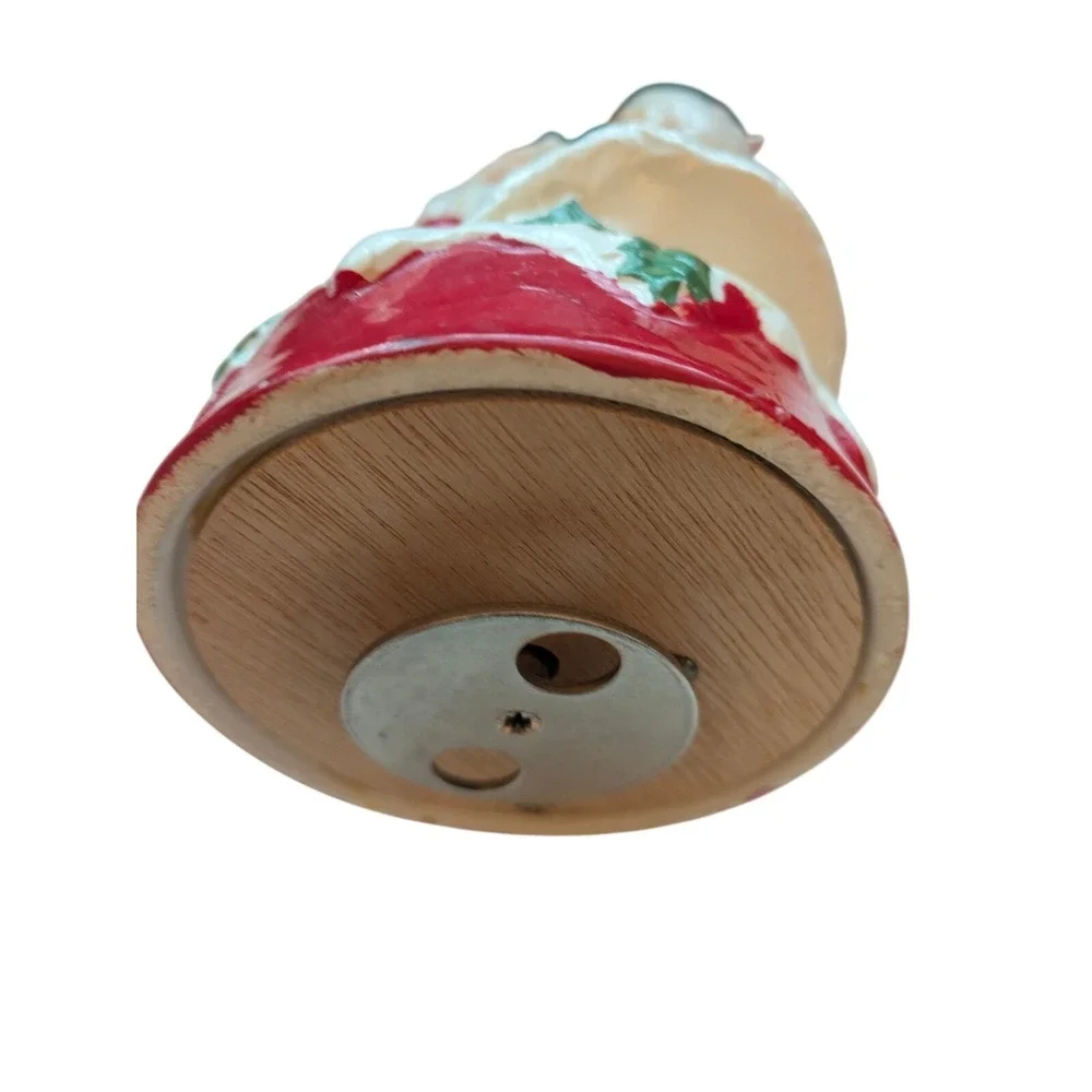 Vintage Mr Mrs Santa Music Box Jingle Bells Dance San Francisco Music Box‎ Co. –